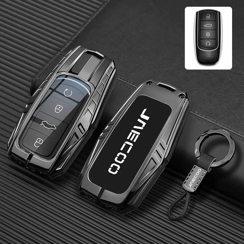 Auto Zink-legierung Silikon Schlüssel Fall Halter Abdeckung Kette Für Chery JAECOO Omoda 5 Tiggo 7 8 9 Plus Pro Arrizo 6 8 Auto Styling Fernbedienung – Detail 13