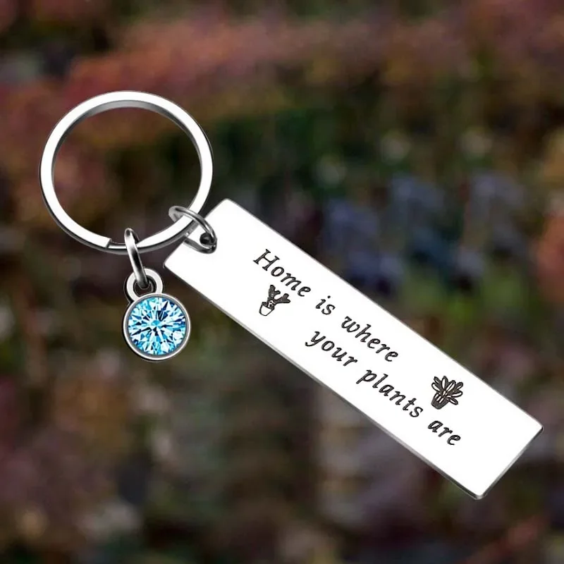 

Metal Gardener Keychain Crazy Plant Lady Cactus Key Chain Pendant Jewelry Plant Lover Florist Farmer gift