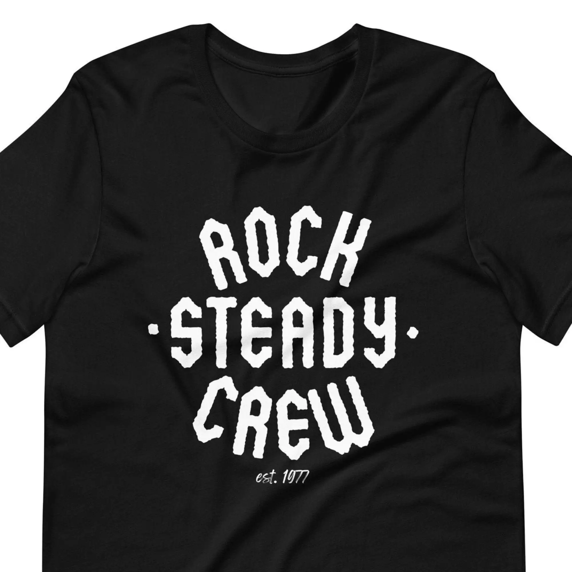 Тройник Rock Steady футболка Crew для старых школ, Нью-Йорк, в стиле хип-хоп, танцевальная уличная одежда, модная культура, музыка