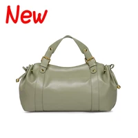 Sac à main Vintage en Pu souple pour femmes, grande capacité, nouvelle mode, fourre-tout de couleur unie, sac à bandoulière Design de luxe pour le Style quotidien 4