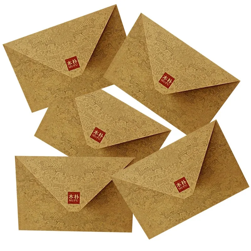 

10pcs Vintage Kraft Mini Envelopes for Party Favor cards Wedding Invitation Cards Greeting Cards Plain Envelop Blank