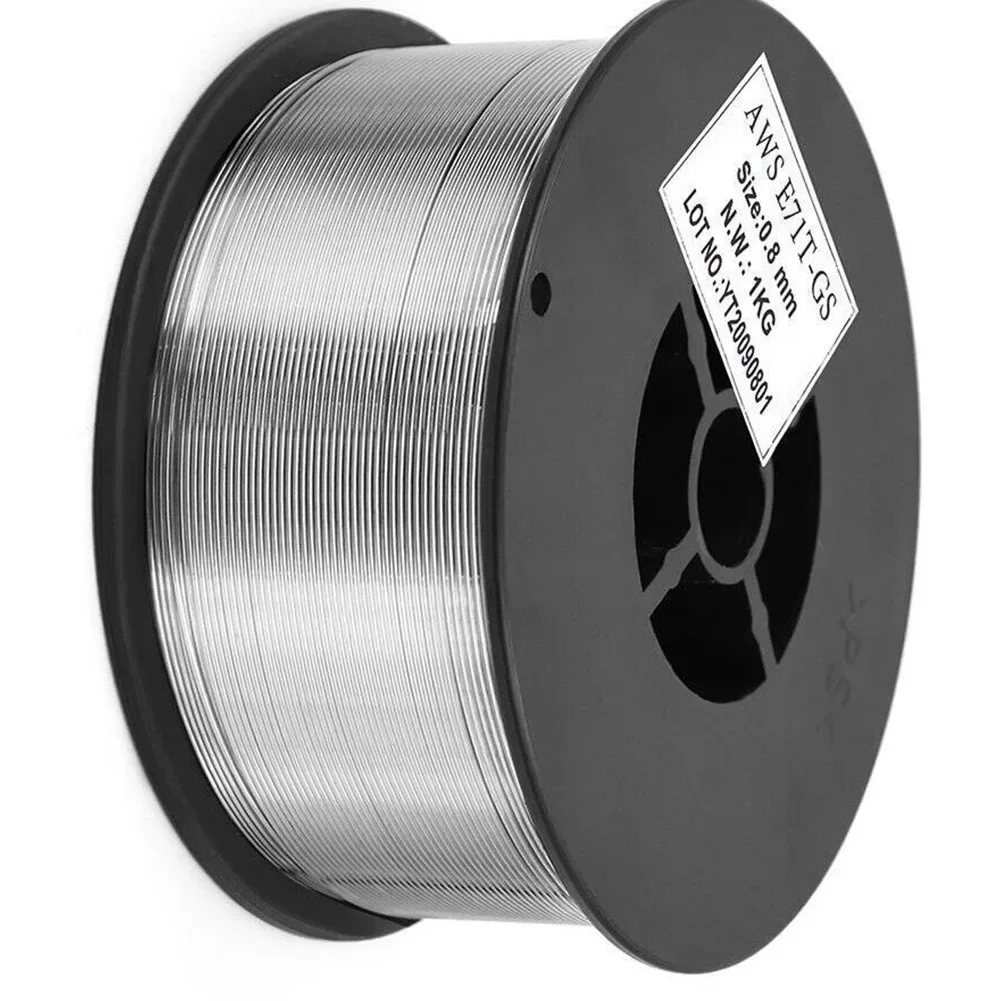 Soldering Iron Pipe Welding Iron Pipe Welding 1pcs 0.8mm Diameter E71T-GS Aluminum Flux Core Welding Wire MIG Gas-free Gasless Welding Wire Butt Accessories
