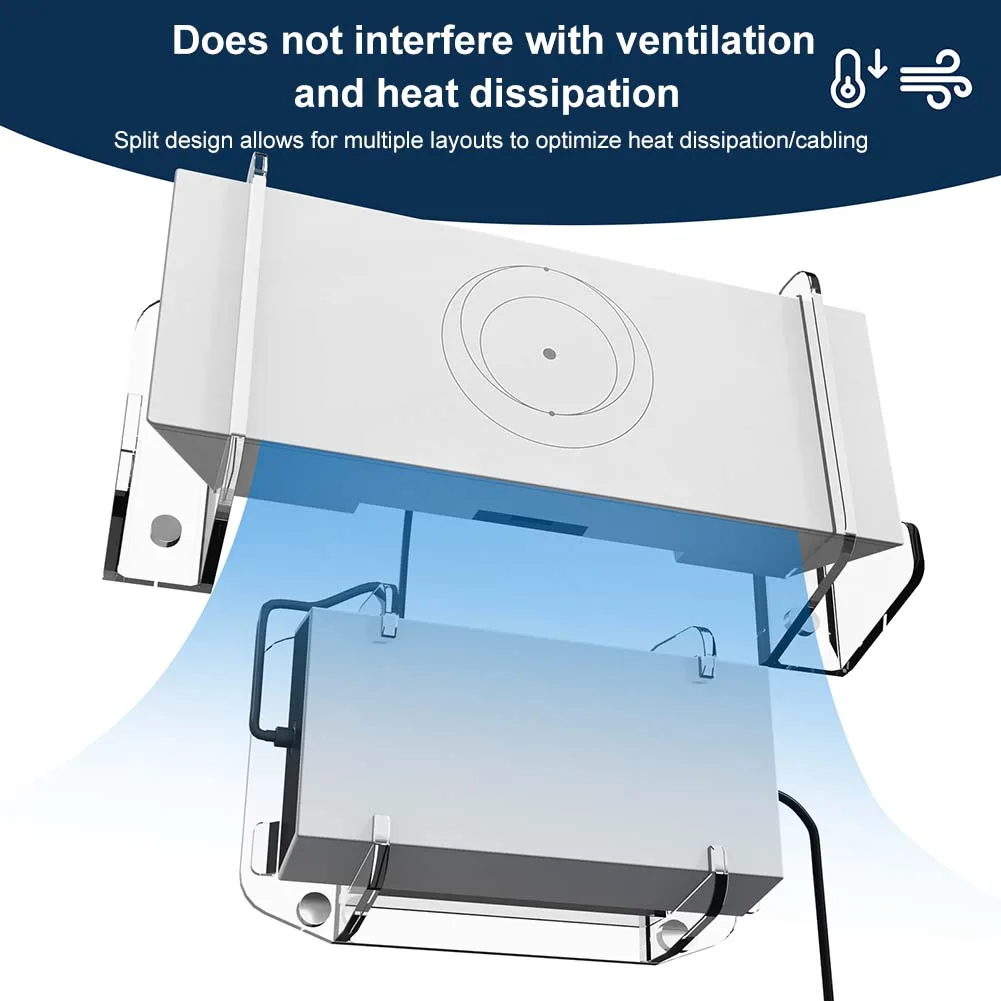 For Starlink Gen 3 Router ABS Wall Mount Holder Kit Space Saving Wall-Mounting Support For Starlink Gen3 Satellite Accessories
