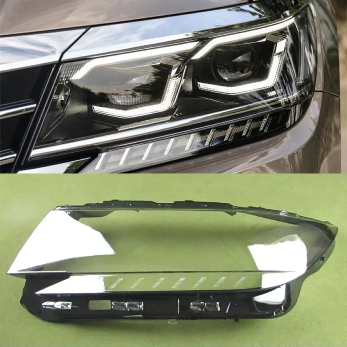 

Чехол для передней фары Volkswagen VW Passat светодиодный, Прозрачный чехол для передней фары из оргстекла, автозапчасти 2019 2020