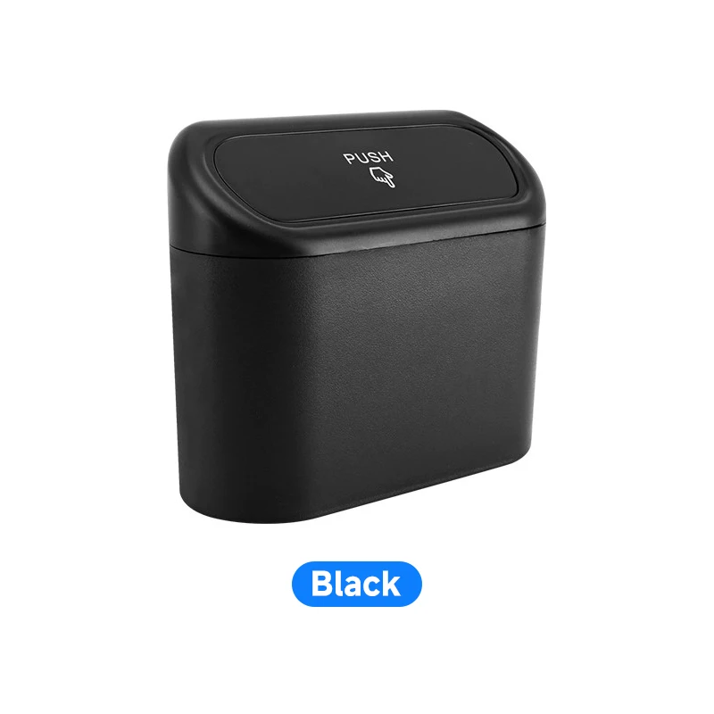 For Volkswagen Golf 4 5 6 7 Jetta Scirocco Arteon Caddy Beetle Polo ABS Small Car Trash Can With Lid Leak-proof Mini Accessories