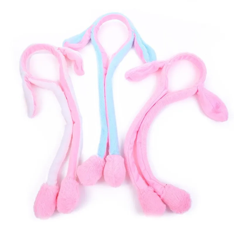 Glowing Rabbit Hair Bands Flashing Rabbit Ears with Moving Ears Children Glowing Moving Rabbit Female Cute Hair Bands Decoration new children fashion princess crystal rain boots non slip diamond decoration kids rainboots waterproof water shoes for girls