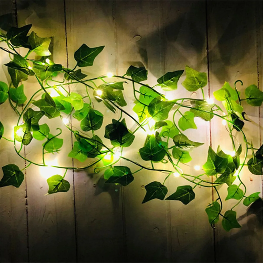 Enchanting Solar-Powered Ivy Vine String Lights