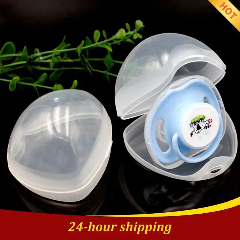 New Pacifier pp Box 1~10PCS Baby Soothing Play Mouth Portable Dustproof Pacifier Storage Single Pack Transparent Infant Plastic
