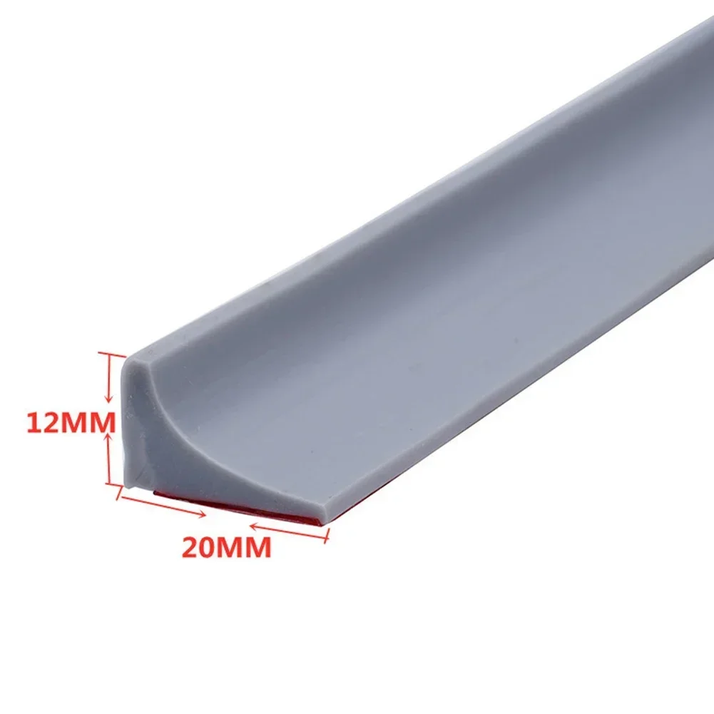 Bathroom Retention Water Barrier Strip Dry/Wet Separation Silicone Seal Strip Rubber Silicone Shower Barrier Water Stopper