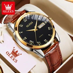 OLEVS Luxury Quartz Business Watch with Steel Strap & Luminous Design - Yes (Multicolor)