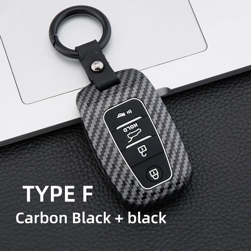 ABS Carbon Car Key Cover Fob Case Protect For Kia Sportage Carens Seltos Stonic Niro Pro Ceed Rondo Picanto Morning Accessories