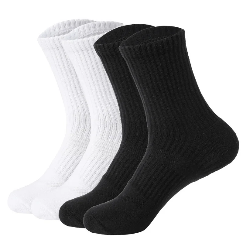 

New 's Cotton Long Breathable Basketball Athletic Socks Riding Sweat Absorbing and Deodorant Terry Sock Men's S