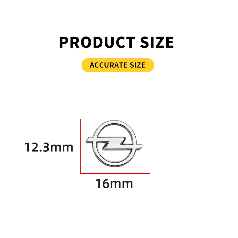 16mm 자동차 키 엠블럼 배지 스티커 오토 컨트롤 키 로고 데칼 (오펠 인시그니아 아스트라 J F 안타라 메리바 H G 코르사 OPC 자피라 용)