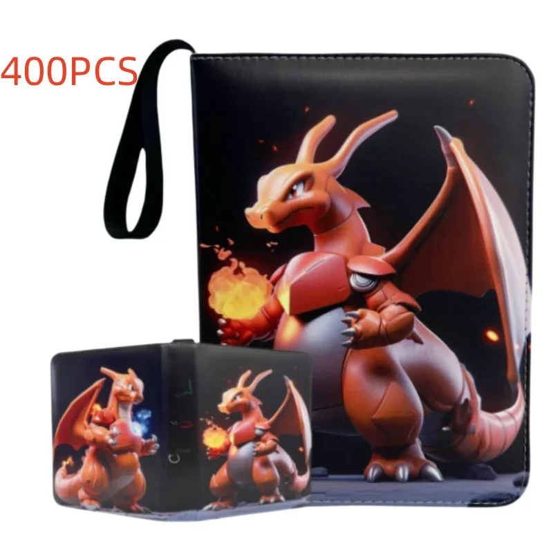

400Pcs Pokemon Collection Folder Photo Card Binder Photocards Anime Kids Toy Cards Album Holder Letters Hobby Collectibles Toys