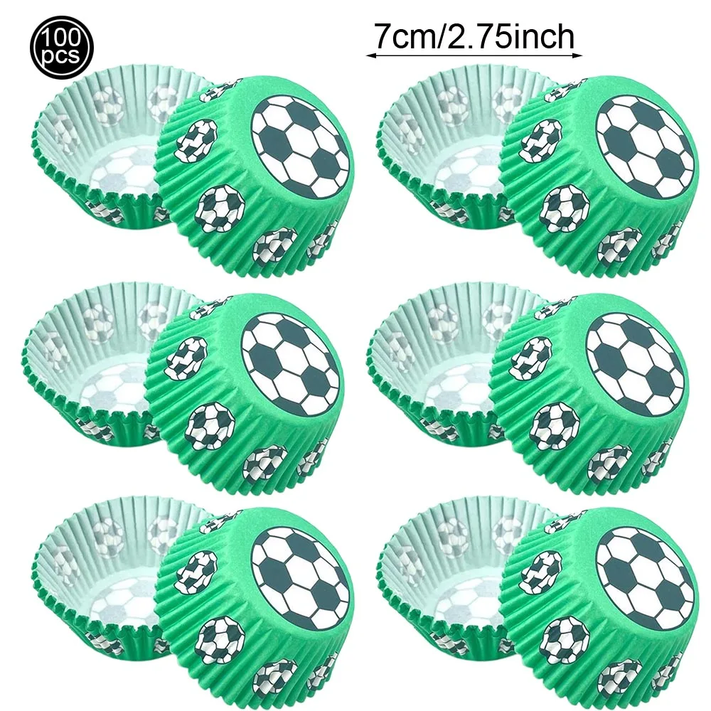 Fußball Thema Geburtstag DIY Backen Kuchen Dekoration Cupcake Topper Stehen Fußball Party Bevorzugung Boxen Jungen Männer Sport Party Liefert – Detail 7