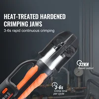 VEVOR – Kit d'outils de presse, outil de sertissage de tuyaux électriques avec mâchoires M15 M22 M28 avec batterie 4,0 ah, outils de sertissage de tuyaux, étui de transport 2