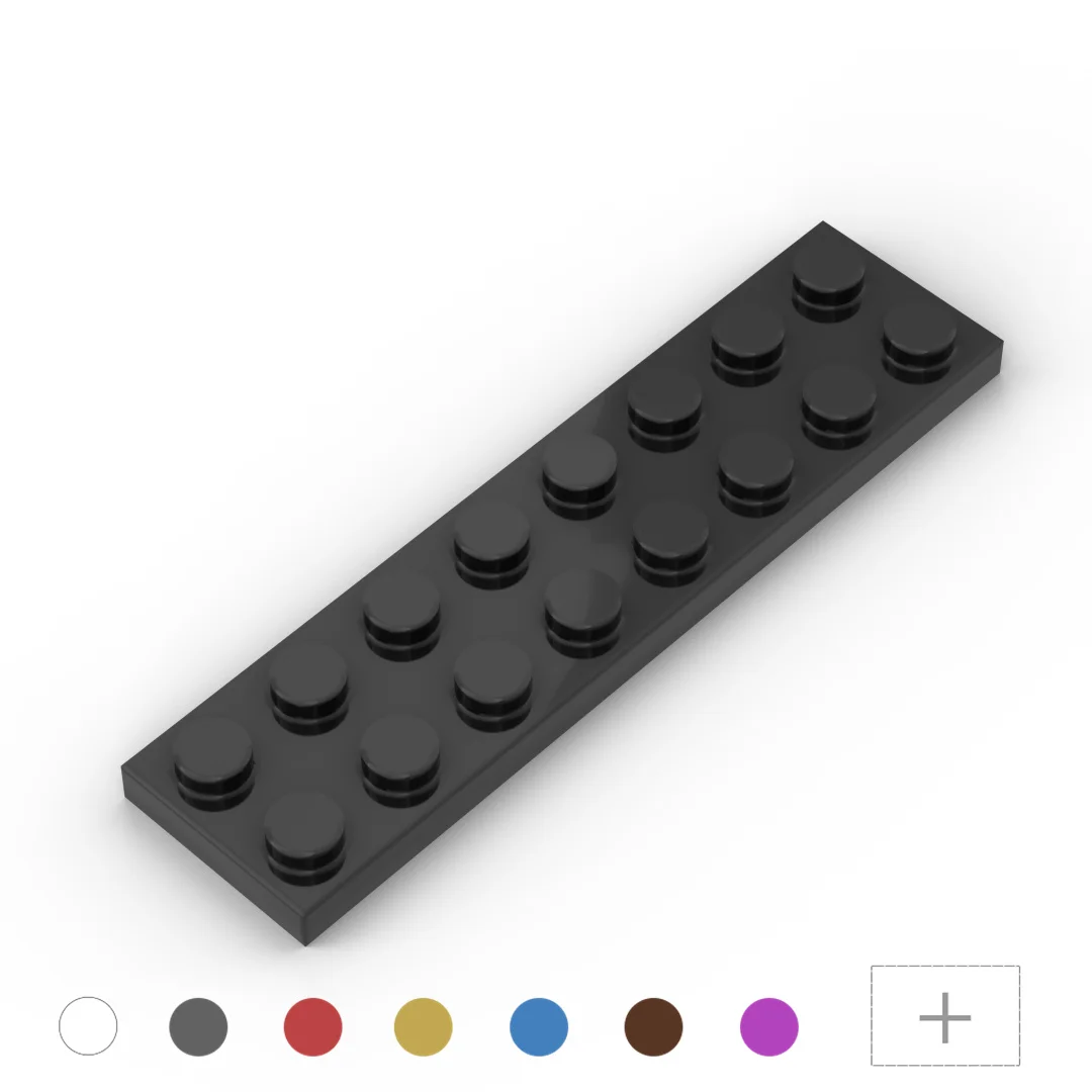 

40PCS MOC Parts 3034 Plate 2 x 8 Compatible Building Block Particle DIY Brick Assmble Kid Puzzle Brain Toy Children Gift