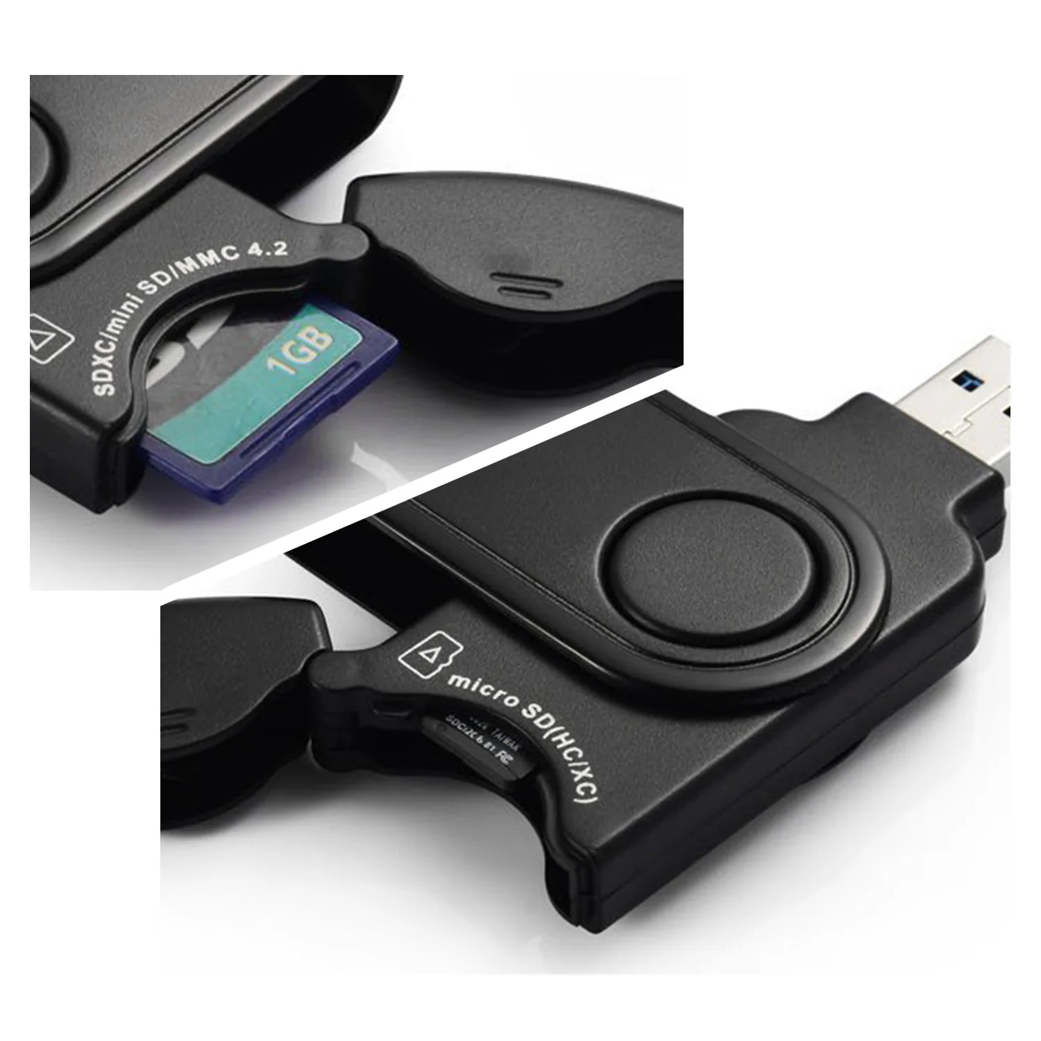 KARTOMAN USB 3.0 멀티 메모리 카드 리더 어댑터, 마이크로 SD/TF 마이크로 SD 리더, 노트북 컴퓨터용 카드 리더