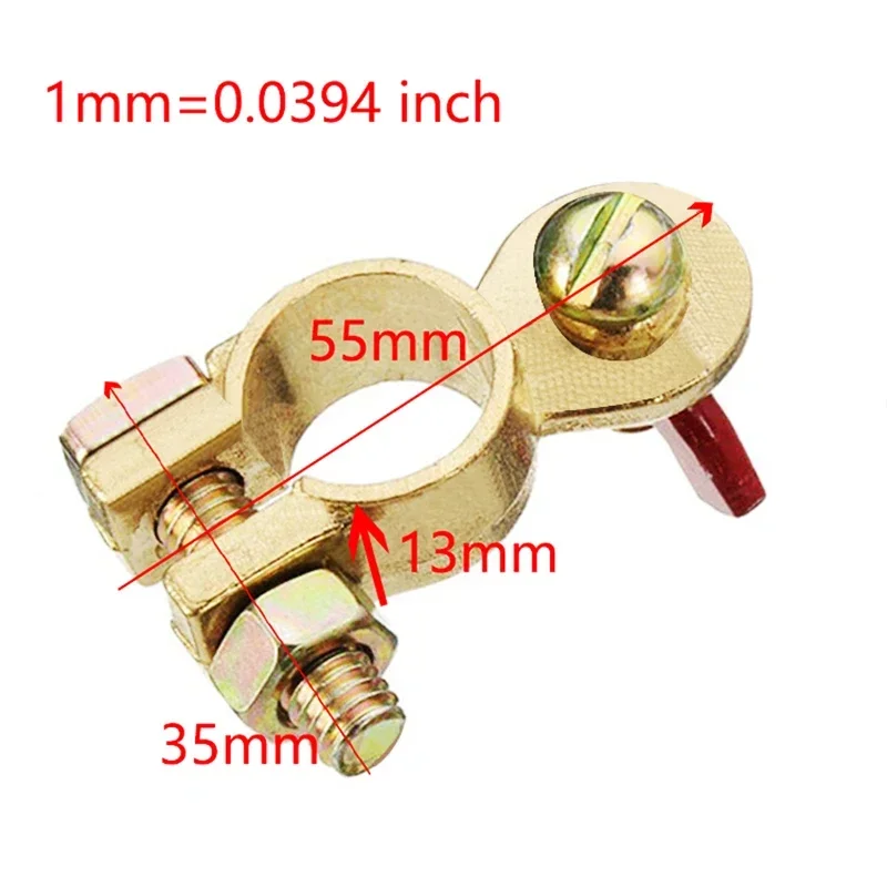 100% Copper Battery Terminal Connector 1Pair