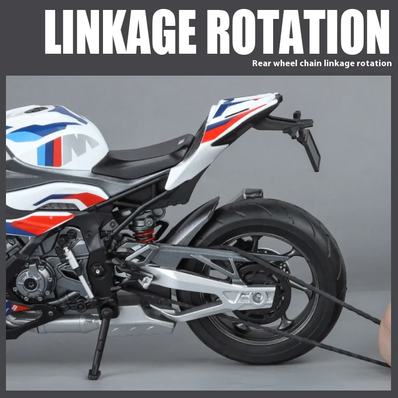 1:9 BMW M1000RR S1000RR 레이싱 합금 금속 다이캐스트 오토바이 모델 클래식 감상적인 시뮬레이션 유행 장식품 아이를위한 선물
