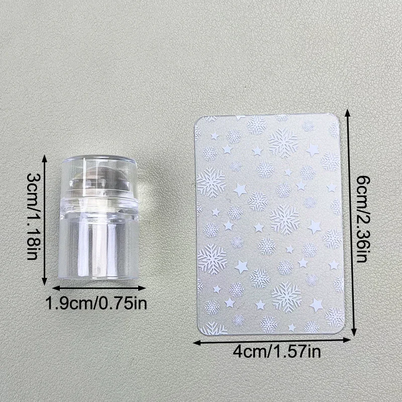 Erasable Mini Small Single Head Silicone Seal Nail Steel Plate Transfer Tool Stamping Jelly With Scraper French Tip Nail Stamper