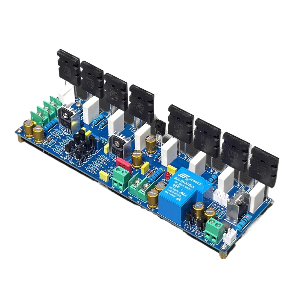 하이파이 도시바 A1943 C5200 모노 400W 파워 앰프 보드 (스피커 보호 기능 포함) 15인치 스피커 완제품