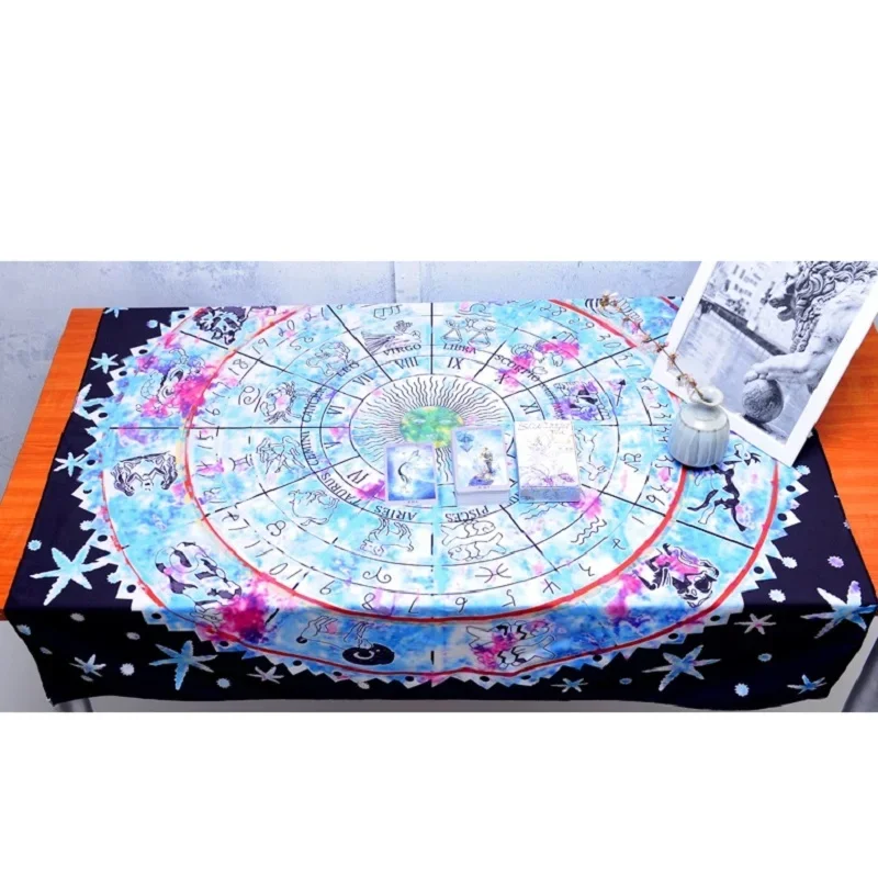 Tarot Card Divination Tablecloth  Wicca Astrology Divination Props Astrological Board Game altar Table cloth tapestry