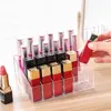 24 Grid Lipstick Stand Case Makeup Organizer Storage Box Clear Lipstick Display Stand Holder Cosmetic Jewelry Organizer Box 3