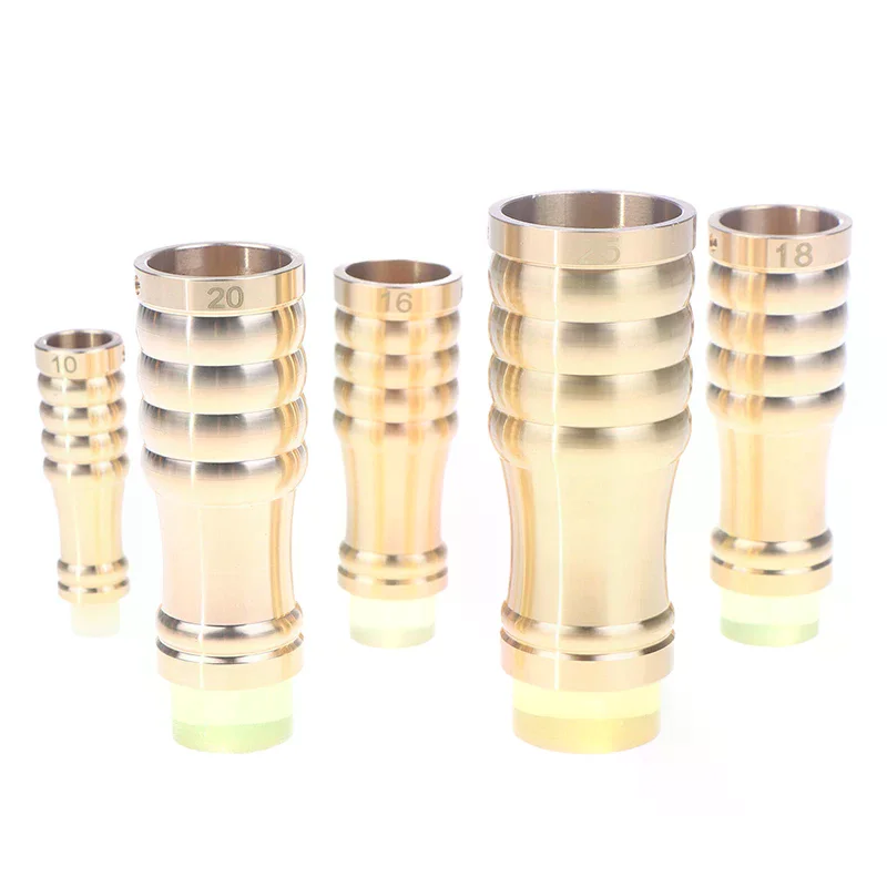 1PCS 10/16/18/20/25 Brass Cane Crutch Tip With Anti-Skid Rubber Pad For Hiking Pole Chair Leg Feet Replacement