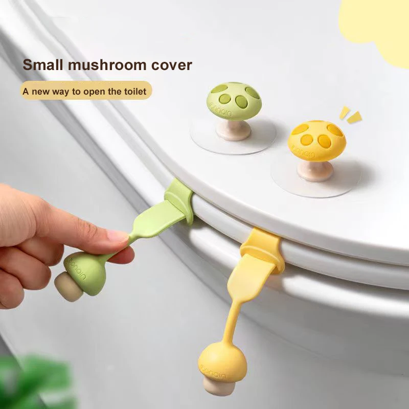 Toilet Lid Lifting Bathroom Accessories Lift Toilet Ring Handle Anti-Dirt Silicone Handle Lid Lifting Device WC Openers toilet seat lifters,toilet handle