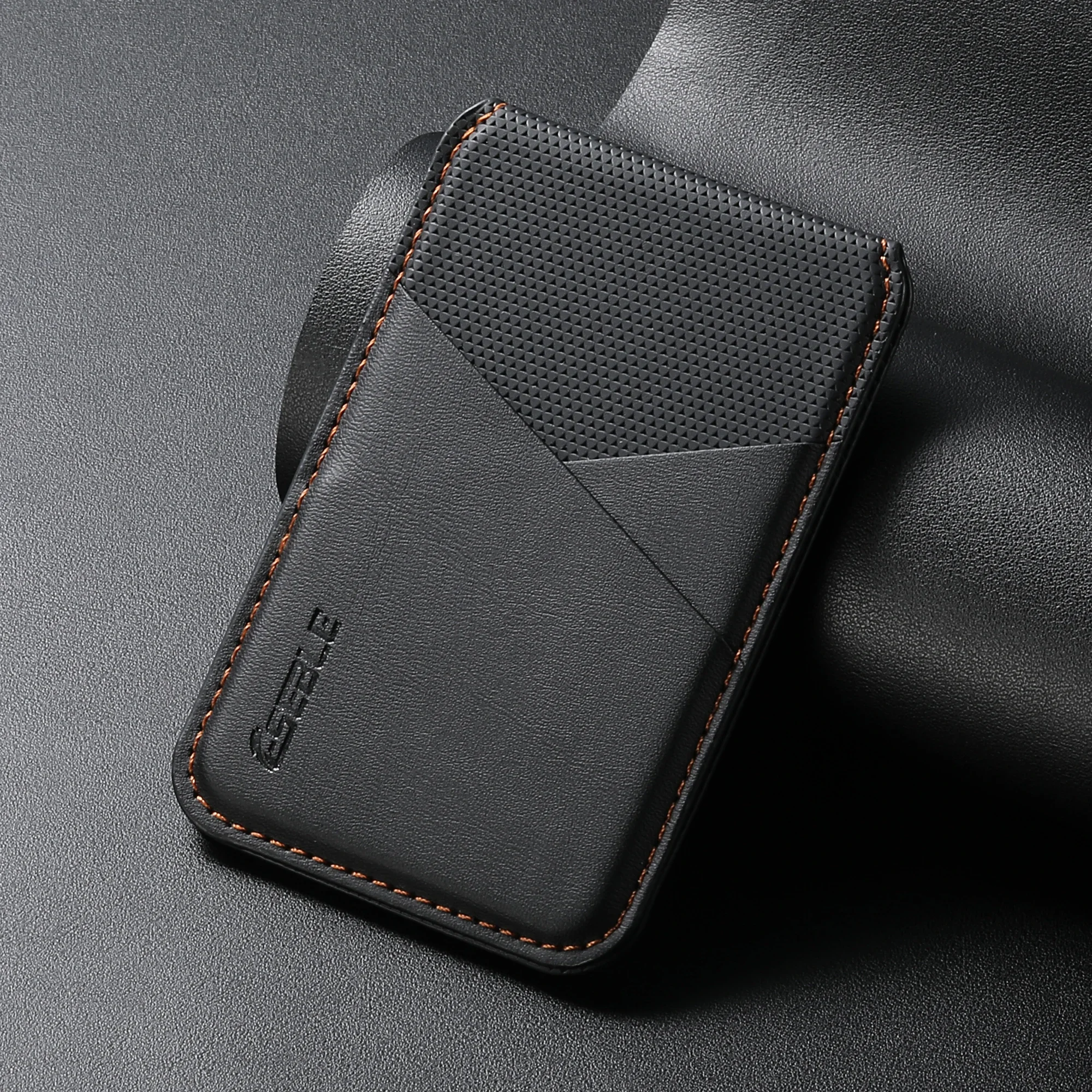 Luxury Leather MagSafe Magnetic Card Holder with RFID Protection