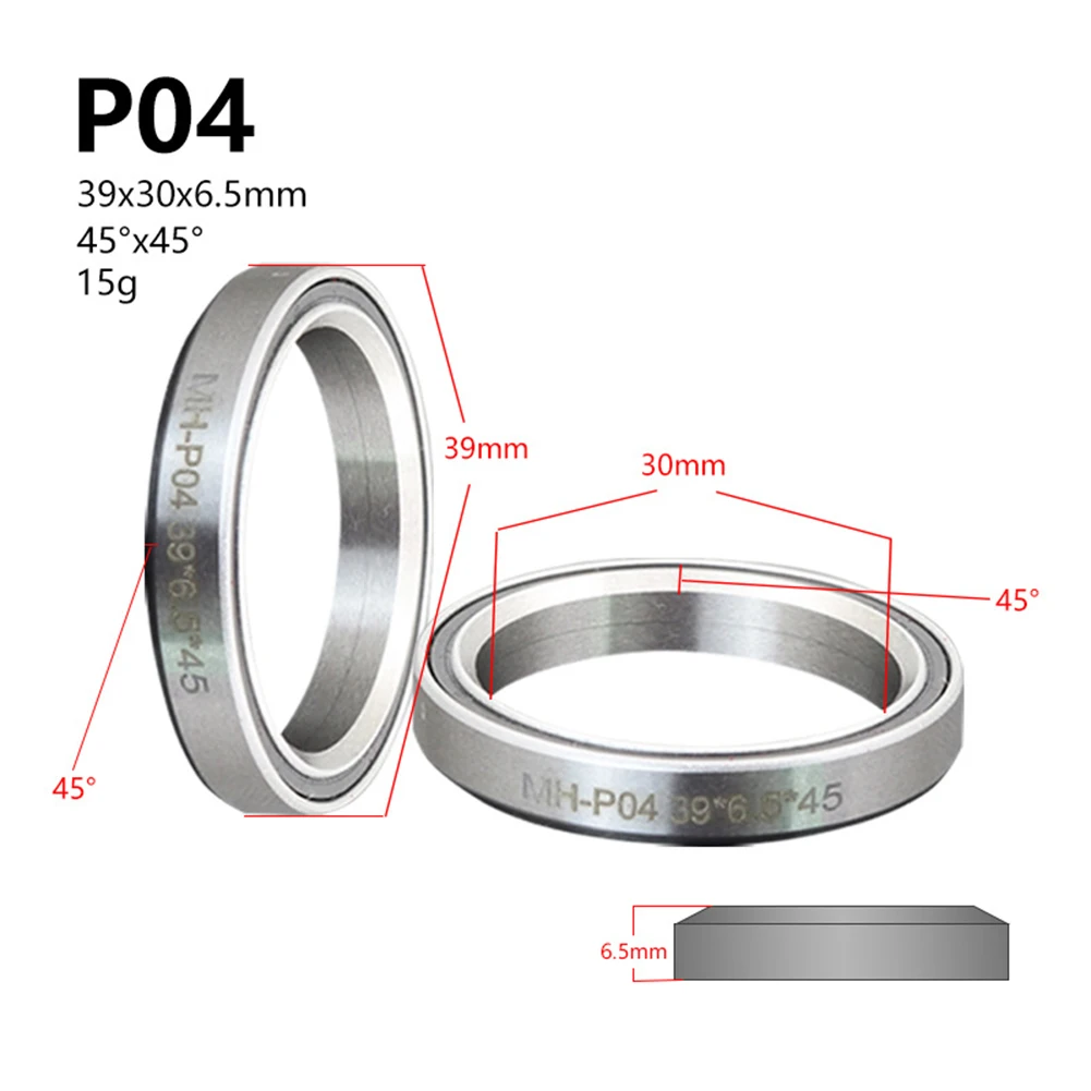 Bike Headset Bearings Bicycle Ball Bearing 1.5 1 1/8inch 45/36 Angle Bicycle Part 38/39/41/44/49/52mm Headset Repair MTB Road Bicycle Parts