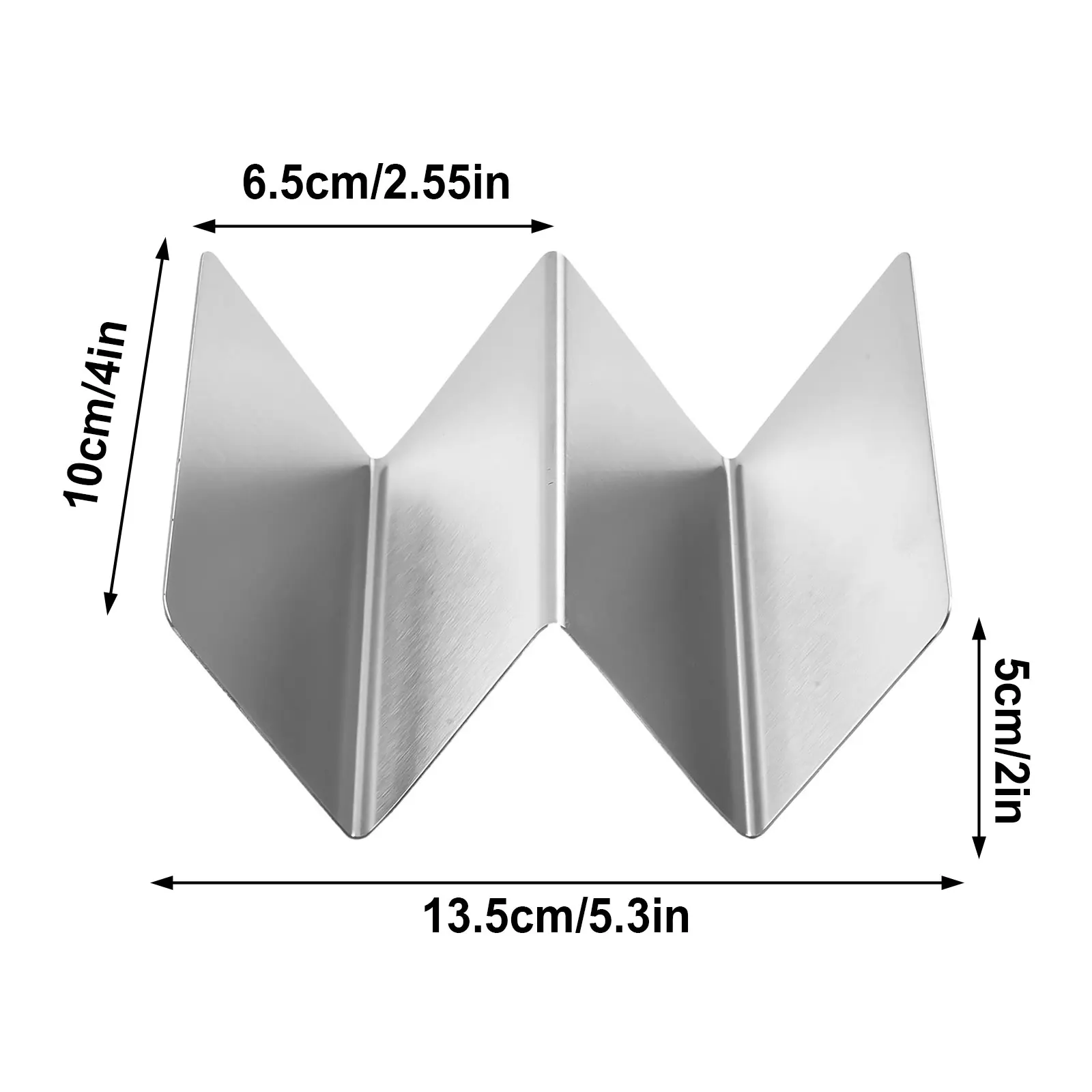 1pcs Stainless Steel W-Shaped Mexican Pizza Holder Stand Pancake Rack Tray Taco Plates Display Stand Kitchen Tools For Oven