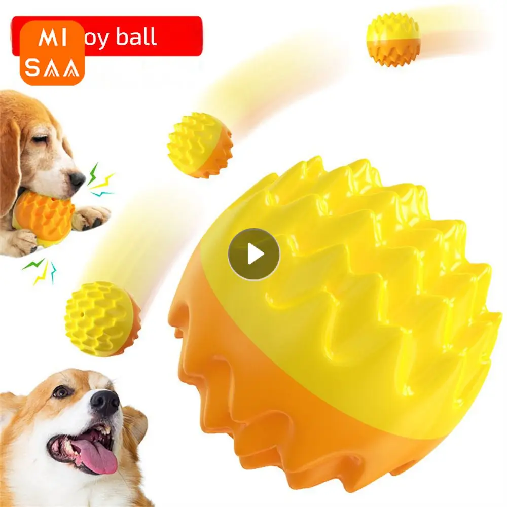 

Dog Training Ball Durable Interesting Voice Lake Blue 42g Dog Toys Dog Ball Sturdy Molar Bump Dog Supplies Dog Toy Ball