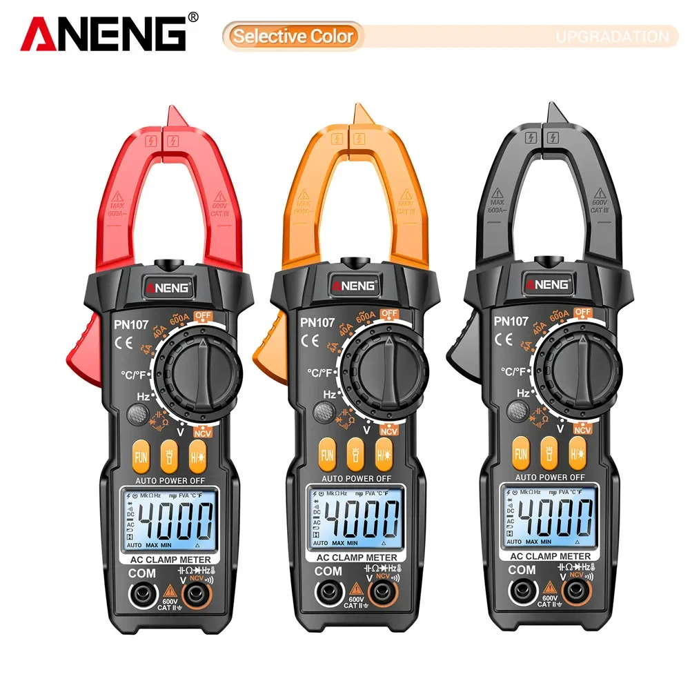 ANENG PN107 Zangenamperemeter VC1010 Spannungsprüfer-Set 4000 Anzeigen 200A AC/DC Strom NCV-Erkennung Elektrikerwerkzeuge – Detail 15