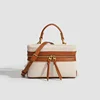 Fashion Box Women Handbags Designer Thick Canvas Shoulder Crossbody Bags Casual Spring and summer Small Purses 2024 bolso mujer 1