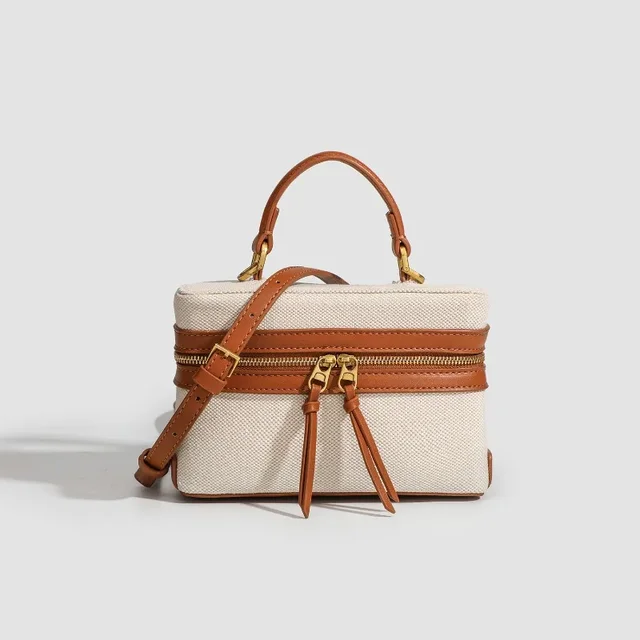 Fashion Box Women Handbags Designer Thick Canvas Shoulder Crossbody Bags Casual Spring and summer Small Purses 2024 bolso mujer 1