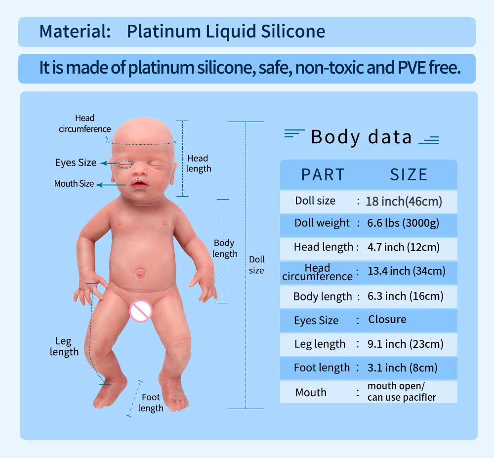 18 Polegada Reborn Menino Bonecas Do Bebê Artesanal Recém Nascido Boneca De  Corpo Inteiro Silicone Realista Da Criança Bebês Crianças Brinquedo  Presentes Aa6171670 De $339,13