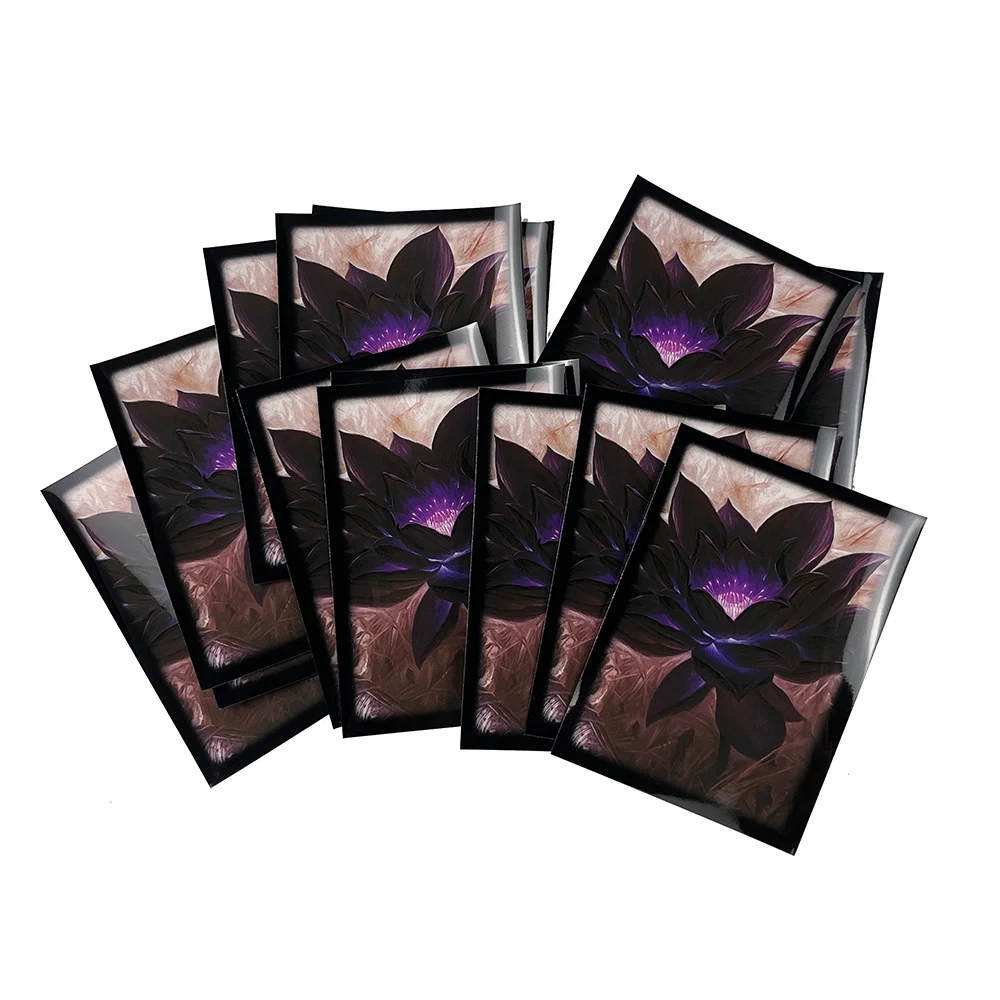 60 Pz 66X91Mm Black Lotus Art Card Sleeves Maniche Per Carte Collezionabili Per Pkm/Mtg/Ygo Giochi Di Carte Tcg Card Cover