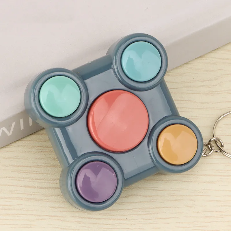 Mini Cat Paw Game Keychain Led Electronic Memory Games For Kids