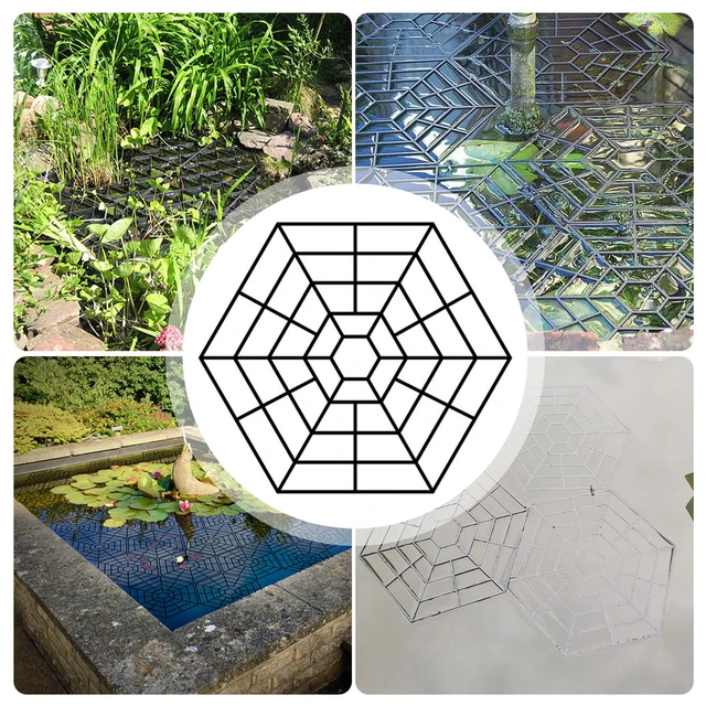 20Pcs Fish Protectors Fish Pond Nets with Connecting Hook Deterrent Grid  Cover for Birds Floating Heron Outdoor Pond Accessories - AliExpress