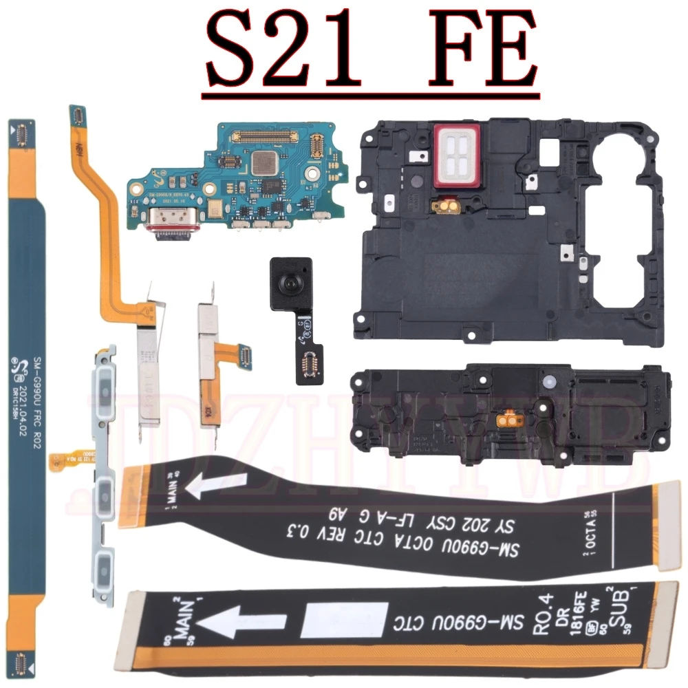 Loudspeaker & Charging Port Board with Fingerprint Sensor and LCD Flex Cable