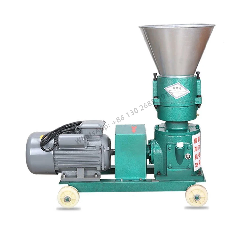 100-150kg/h Pellet Machine Pelletizer Animal Feed Food Pellet Making Machine Farming Burning Particles Granulator with a Motor