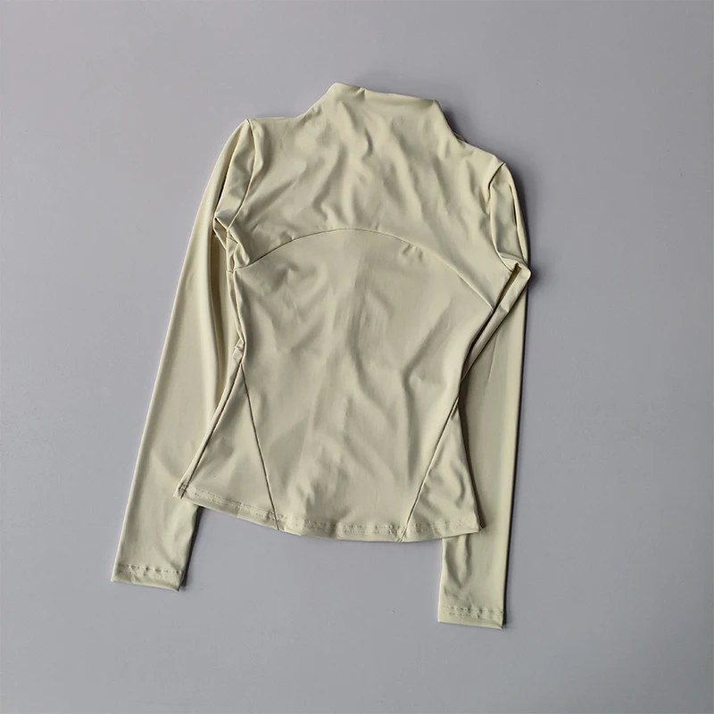 Women Sports Jacket Zip Fitness Yoga Shirt Workout Running