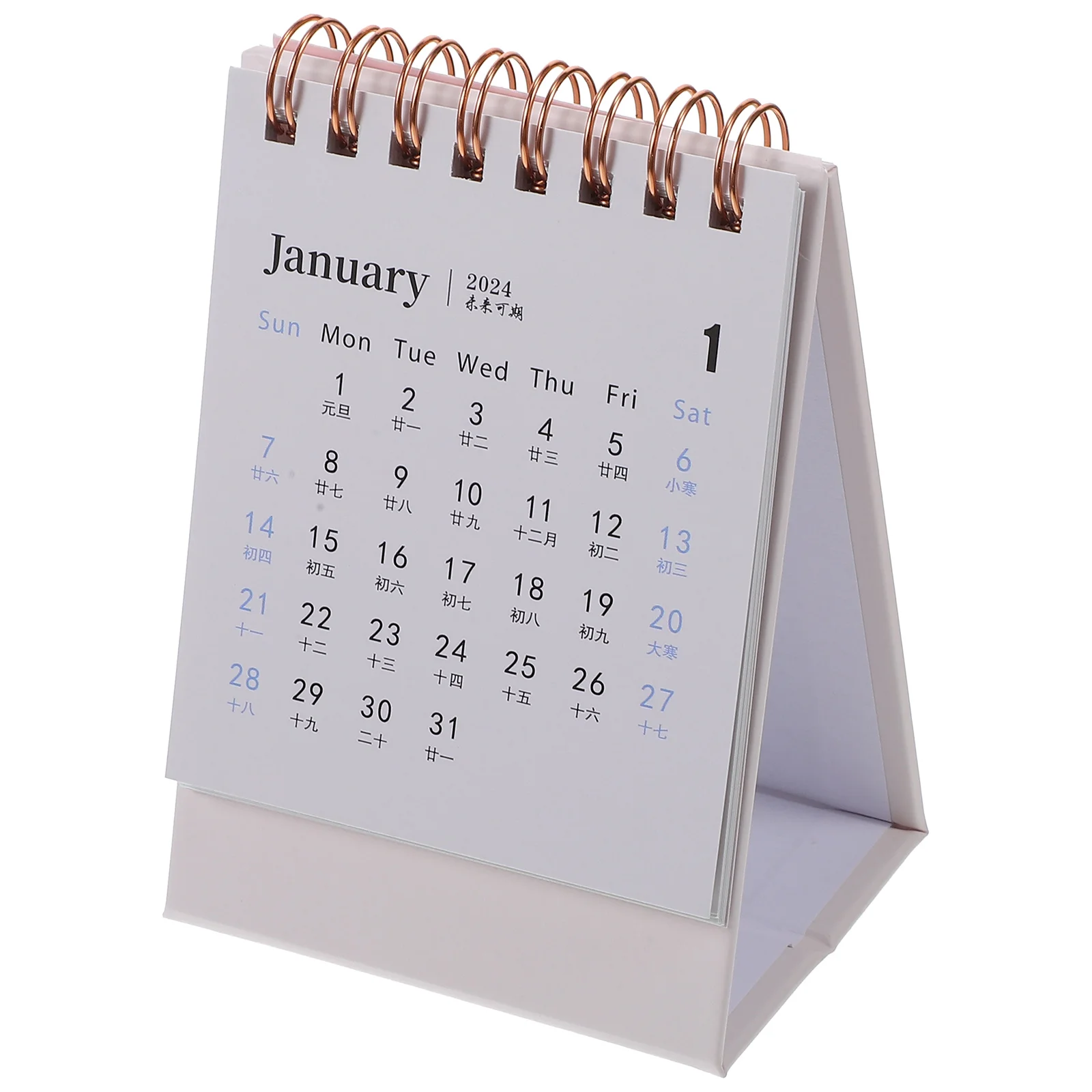 

solid color Mini Desk Calendar Office School Supplies calendar Desk calendar monthly Planner Desk accessories Decor Record