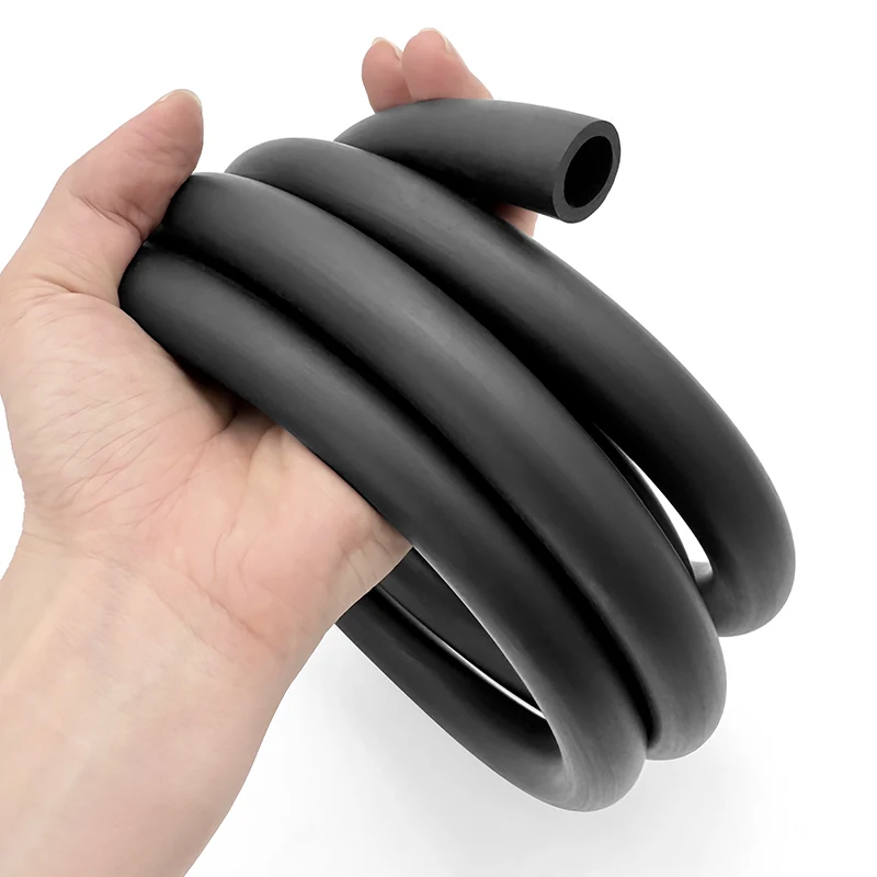 Oil Resistant Flexible Black Rubber Fuel Hose - Durable NBR Tubing
