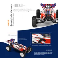 WLtoys 124008 Remote Control Car 1/12 2.4GHz 60KM/H High Speed Off Road Car Brushless 4WD Vehicle 11.1V 1300mAh Gifts for Kids 2