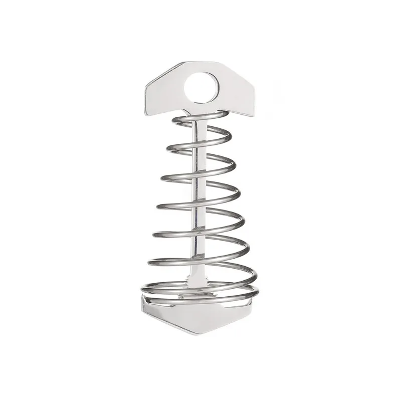 Outdoor Camping Tent Deck Nails Anti-trip Tent Fishbone Floor Nails Spring Buckle Stainless Steel Wind Rope Buckle camping tent accessories camping tent fasteners