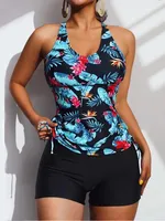 High Waisted Two Piece Sets Women Summer Push Up Swimwear Bikini Set Bra Ladies Fashion Split Swimsuit Bathing Suit Swimming