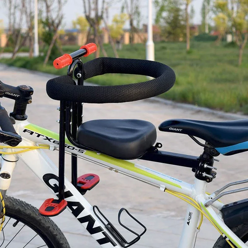 Universal Front Mounted Child mtb Bike Seat with Foot Pedals Rest for Road Bike bicycle saddle